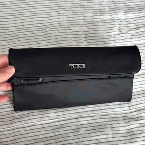 TUMI Tumi+ Small Organizer Black Nylon and Gunmetal Hardware